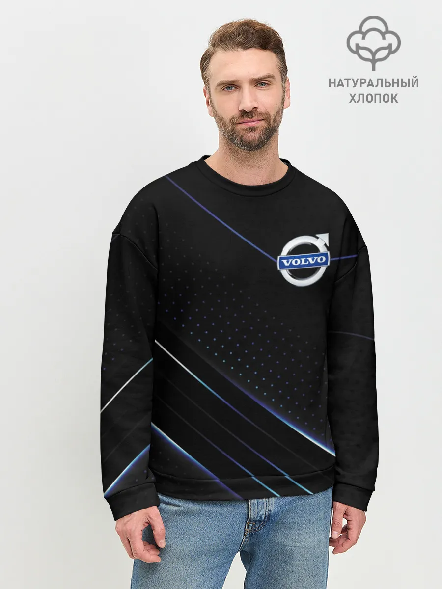 Мужской свитшот базовый / Volvo, полоски