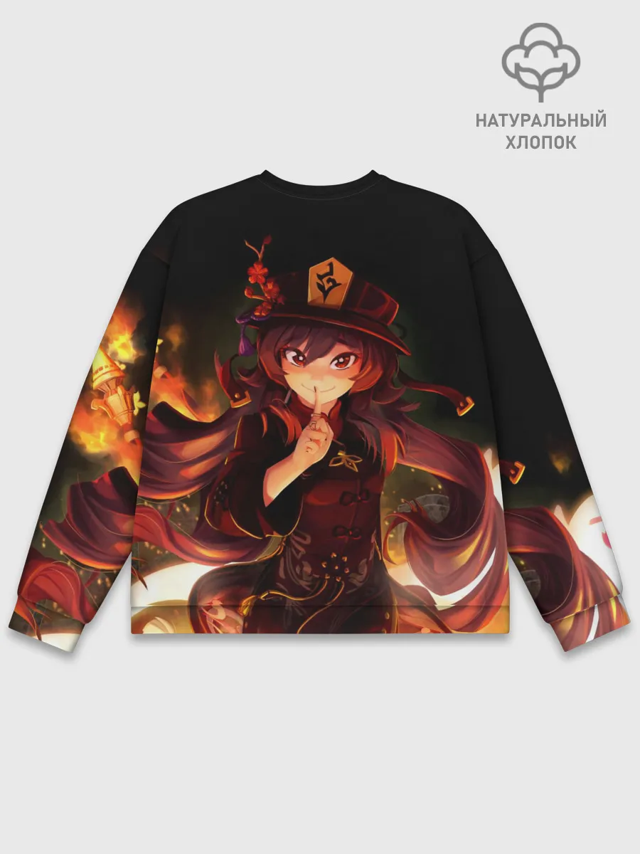 Мужской свитшот базовый / Genshin Impact, Hu Tao