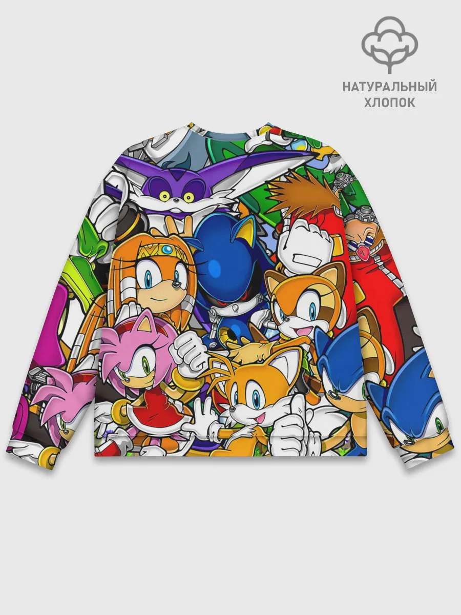 Мужской свитшот базовый / КИБЕР СОНИК | CYBER SONIC ROBOT