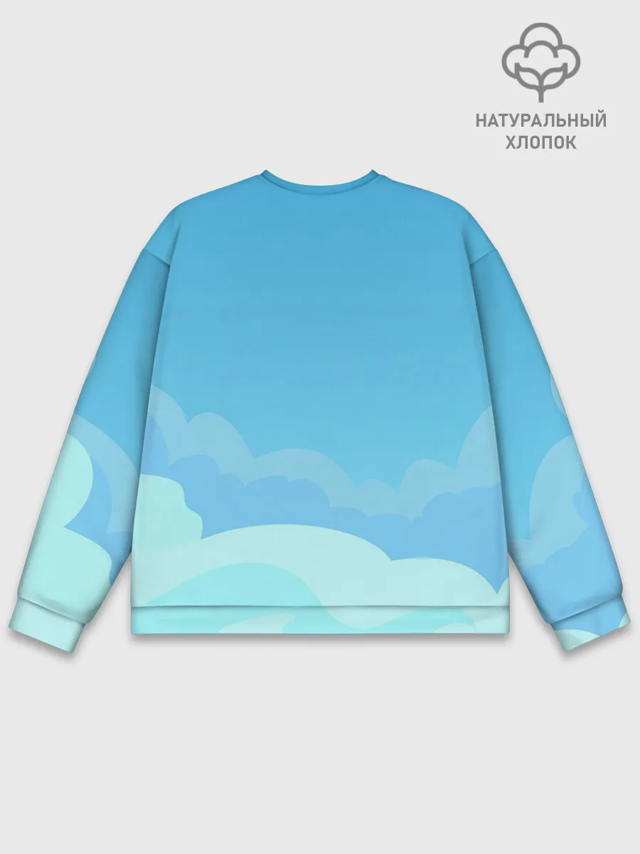 Мужской свитшот базовый / Небо после грозы