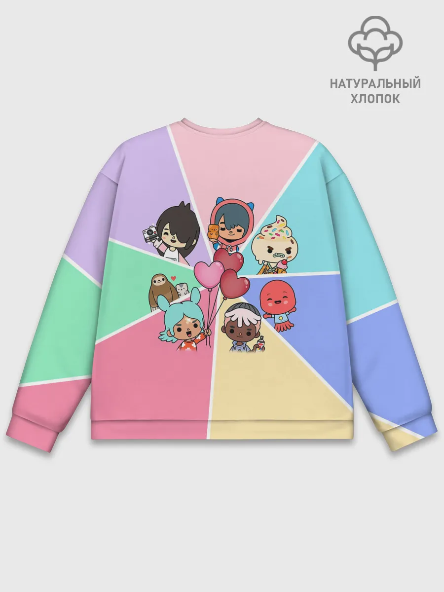 Мужской свитшот базовый / TOCA BOCA WORLD HEROES / ТОКА БОКА