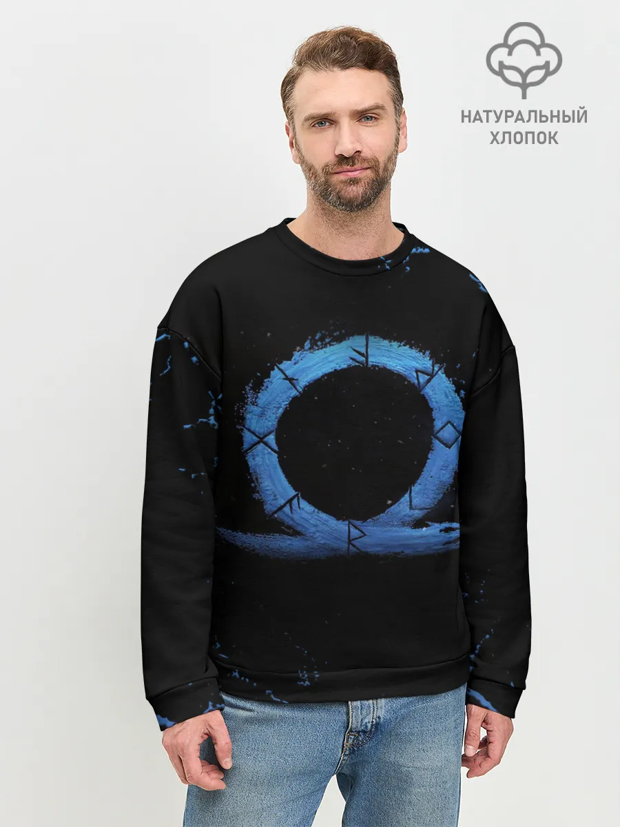 Мужской свитшот базовый / GOD OF WAR LOGO ЭМБЛЕМА / РАГНАРЁК