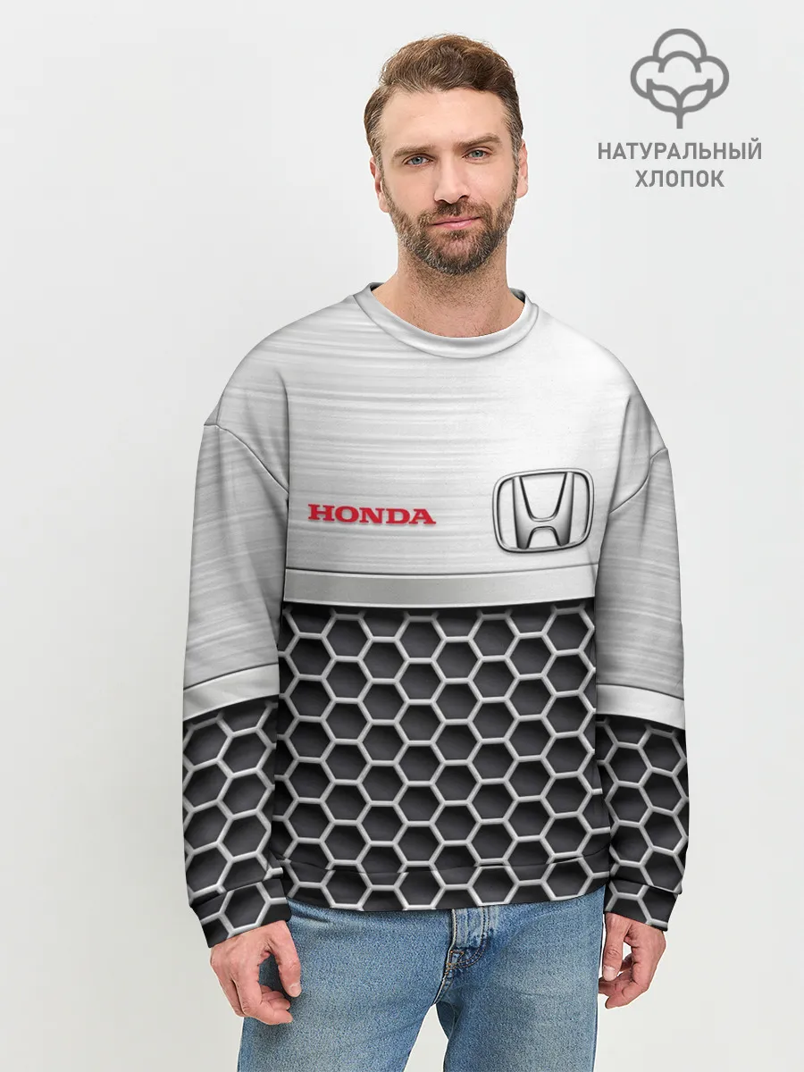 Мужской свитшот базовый / HONDA | Стальная решетка