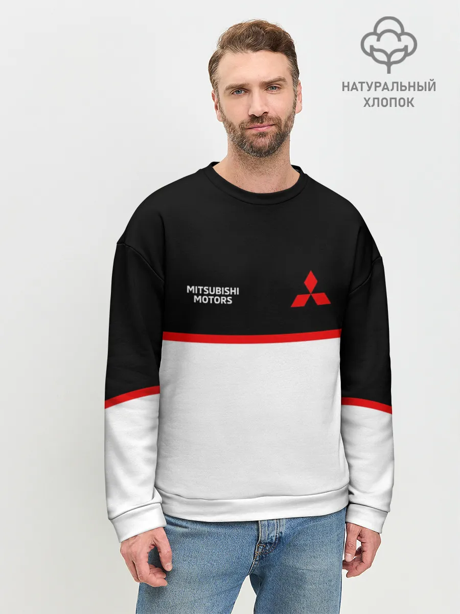 Мужской свитшот базовый / Mitsubushi | Два цвета