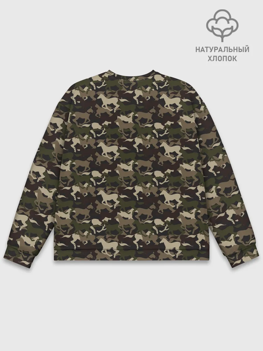 Мужской свитшот базовый / Лошади