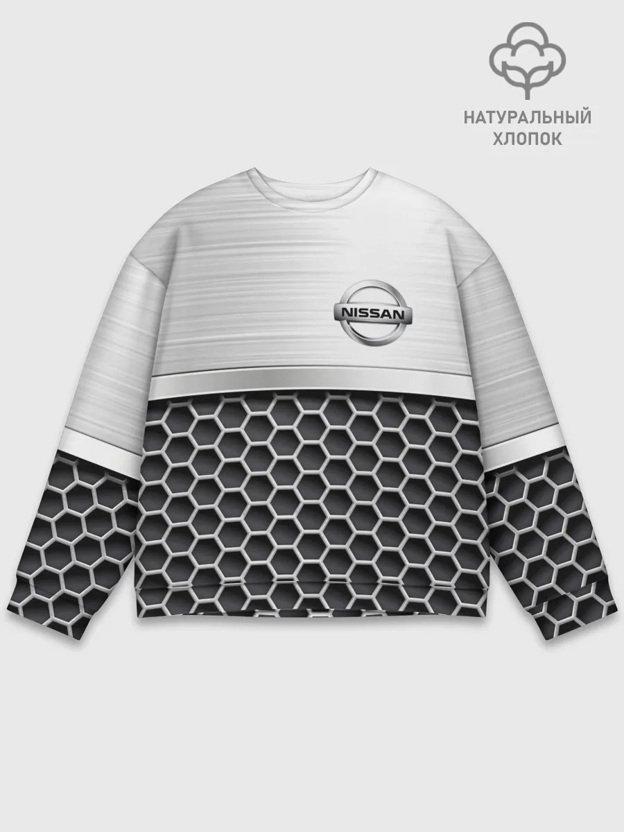 Мужской свитшот базовый / Nissan | Стальная решетка