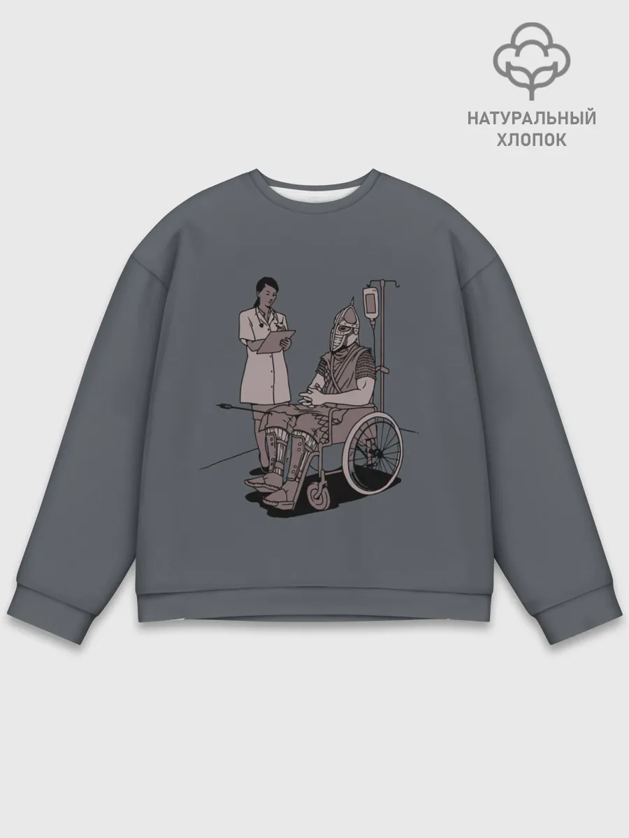 Мужской свитшот базовый / Стрела в колено