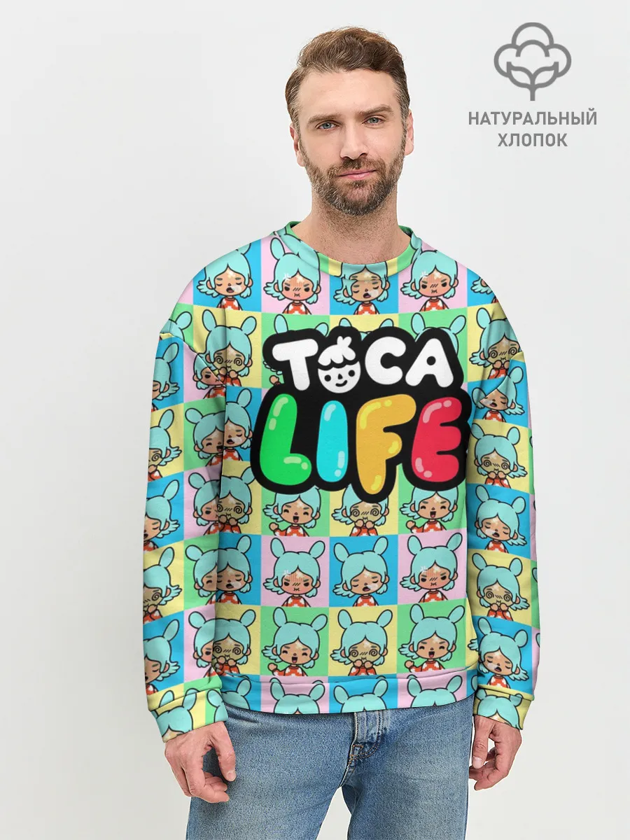 Мужской свитшот базовый / Toca Boca logo | Тока Бока Рита