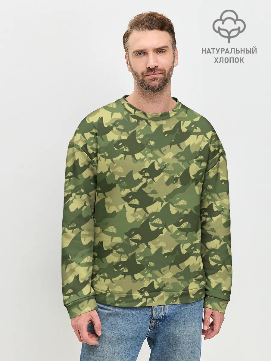 Мужской свитшот базовый / Акулы