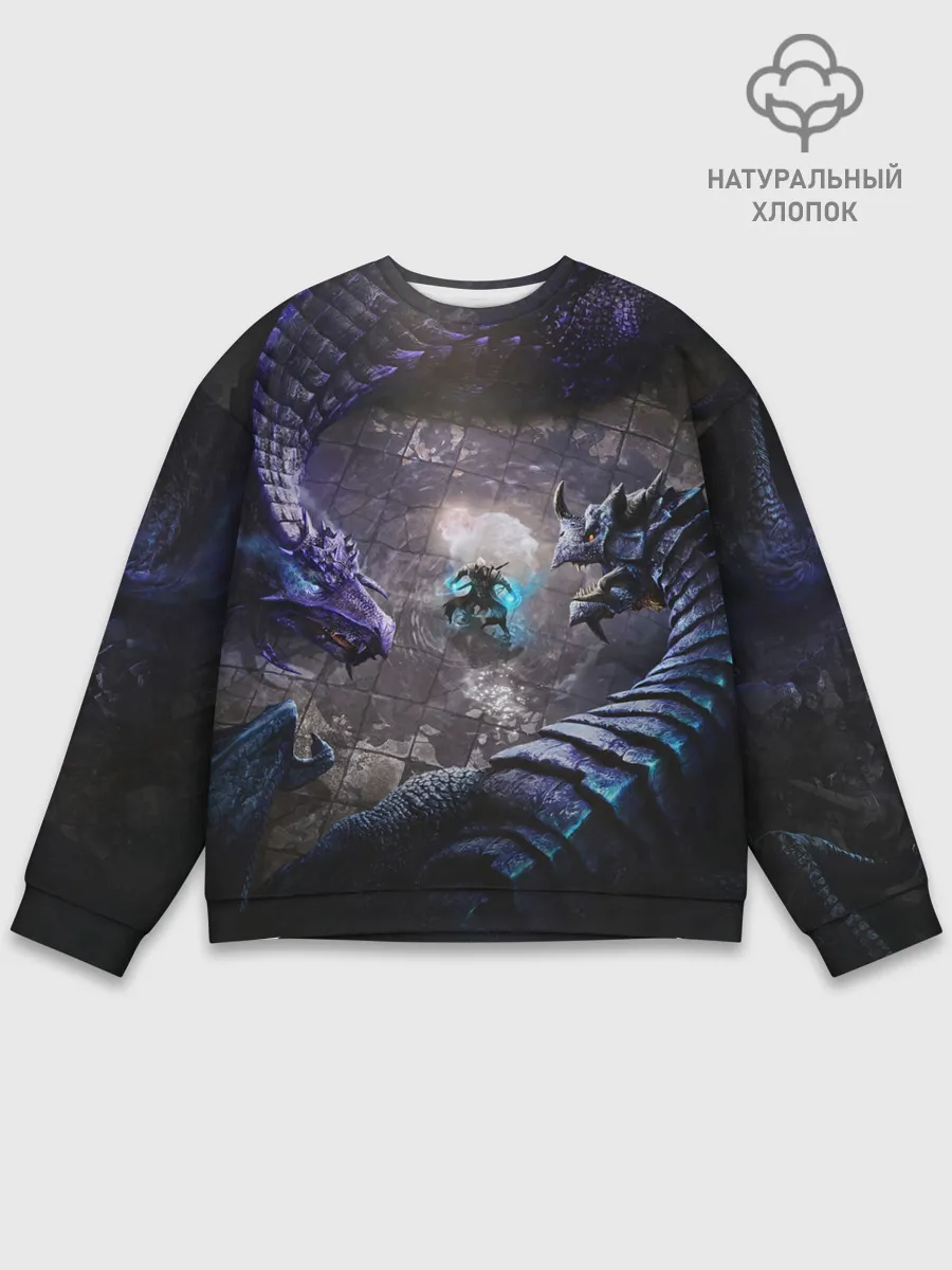 Мужской свитшот базовый / В окружении драконов