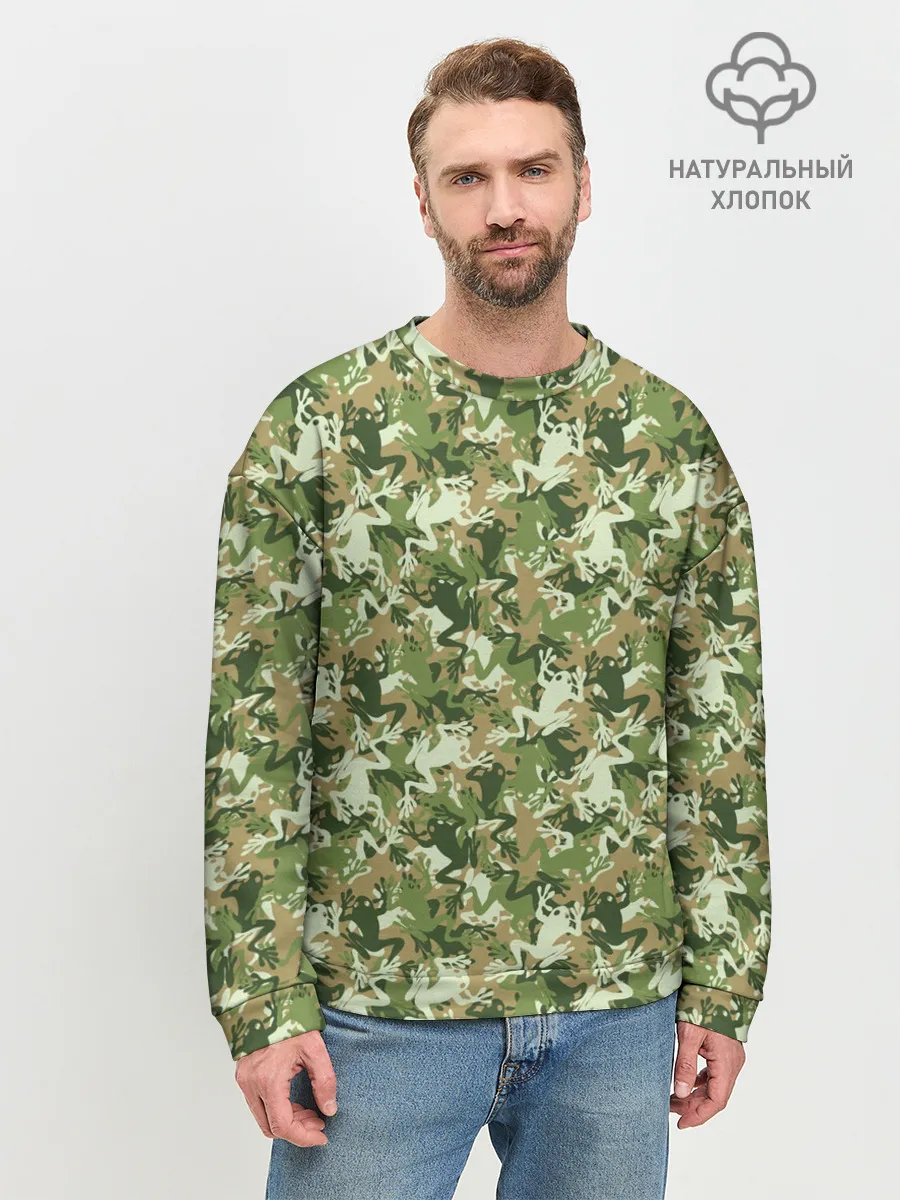 Мужской свитшот базовый / Лягушки