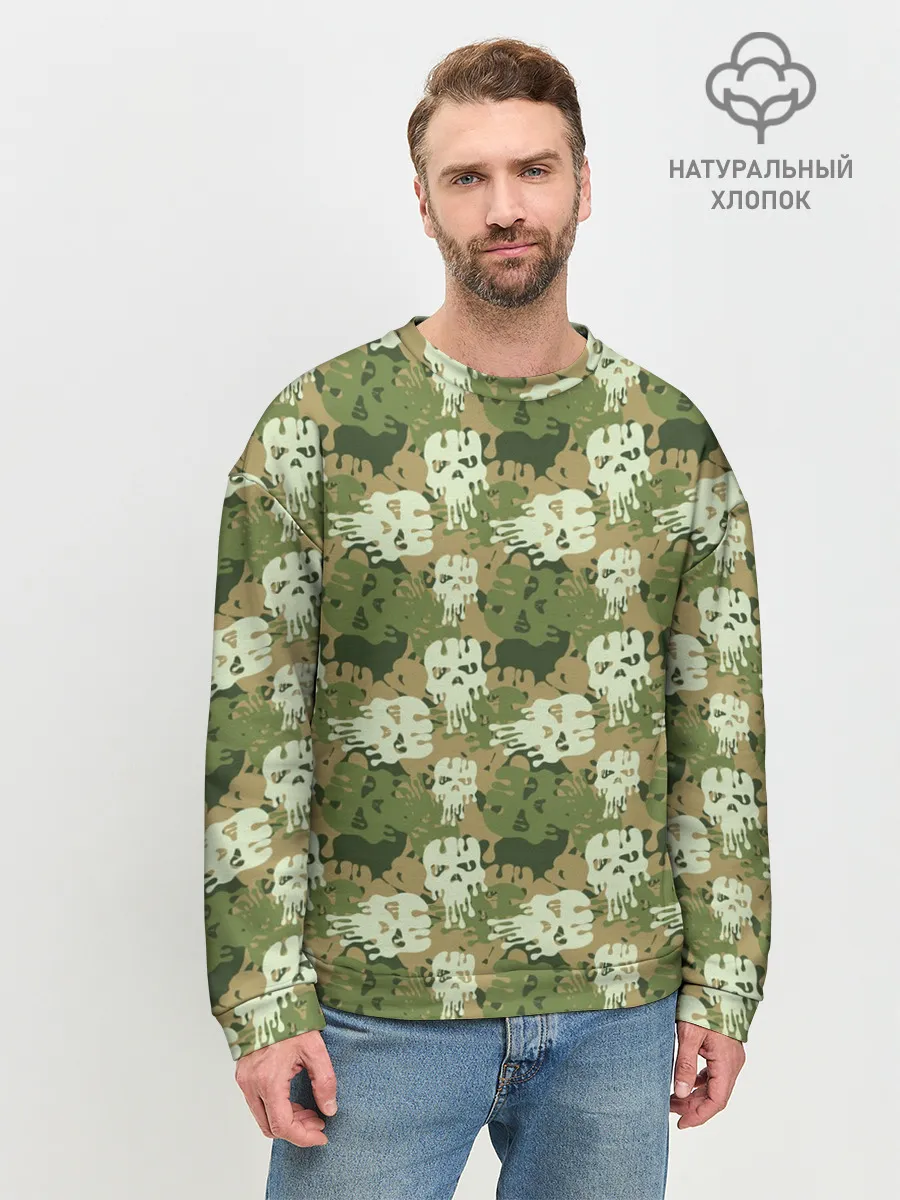 Мужской свитшот базовый / Силуэты Черепов