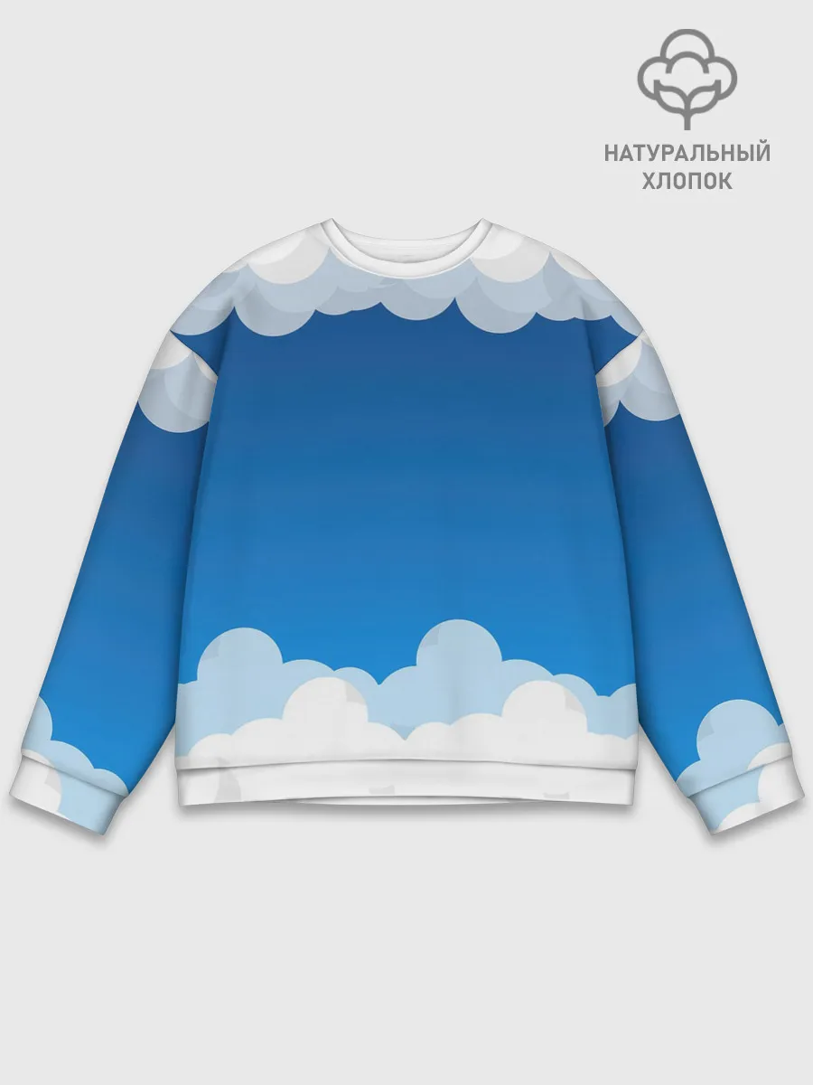 Мужской свитшот базовый / Полёт в облаках