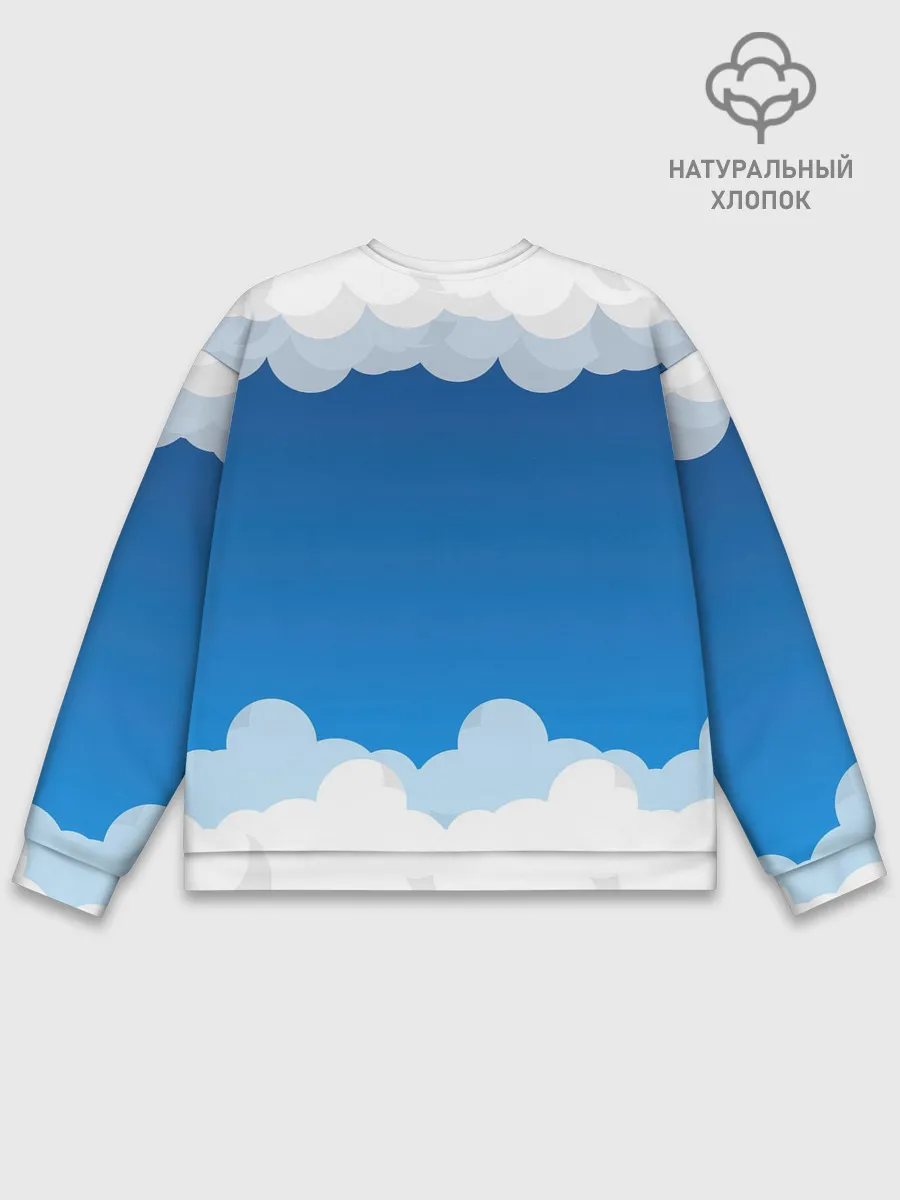 Мужской свитшот базовый / Полёт в облаках
