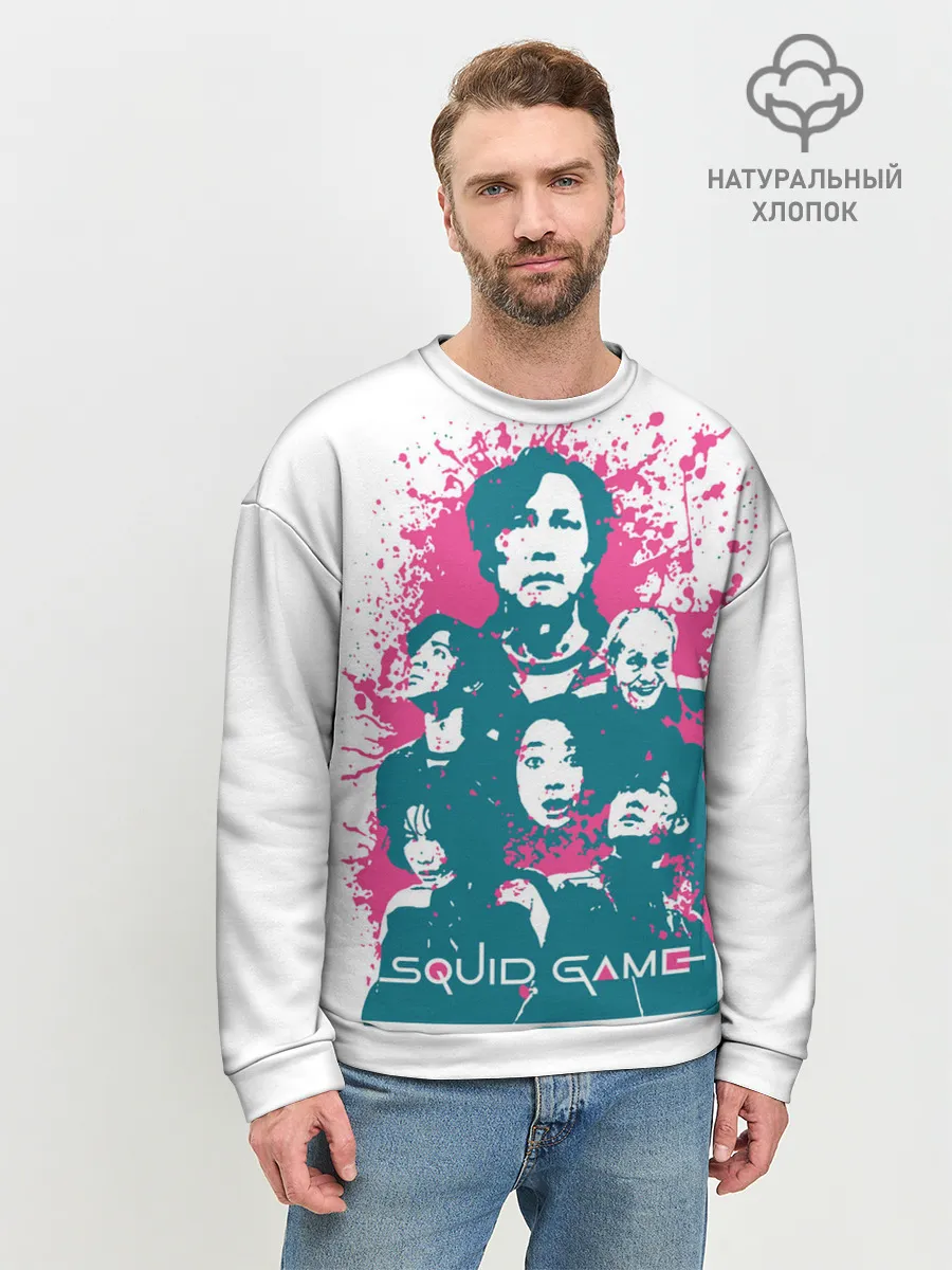 Мужской свитшот базовый / Игра в кальмара: лучшие игроки