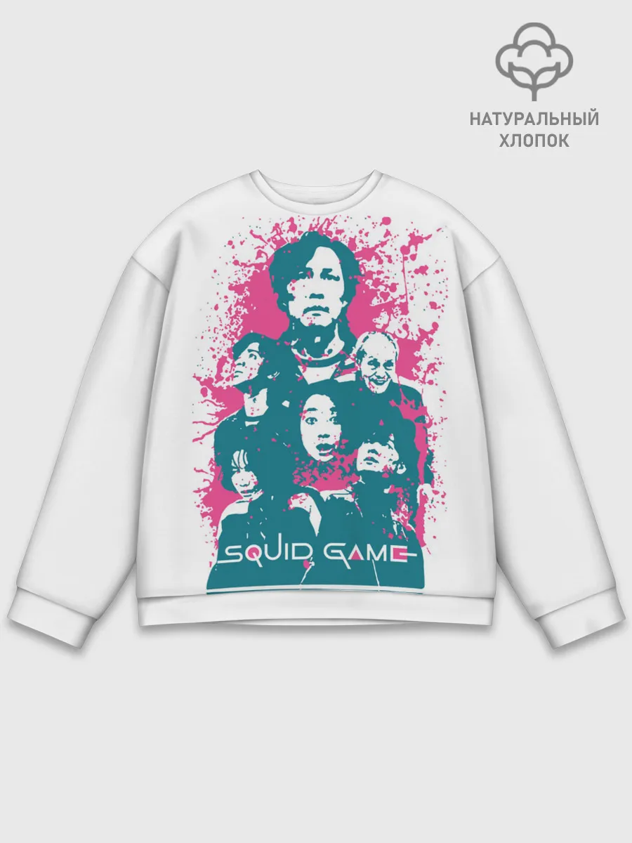 Мужской свитшот базовый / Игра в кальмара: лучшие игроки