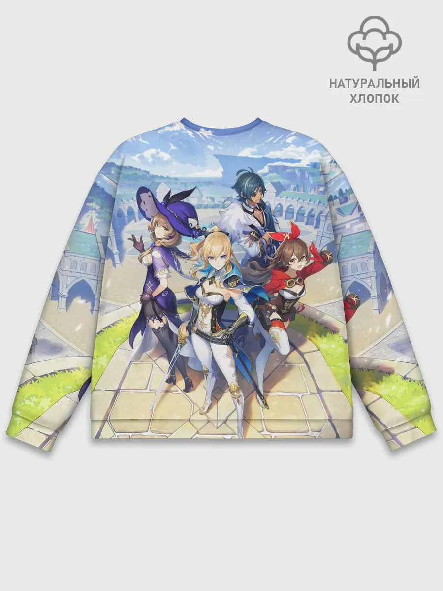 Мужской свитшот базовый / Genshin Impact: Ци Ци.