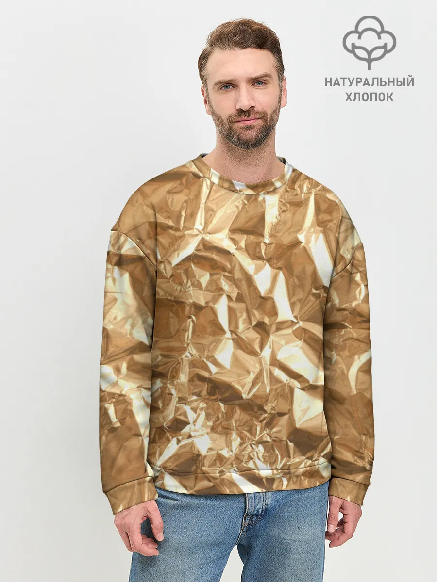 Мужской свитшот базовый / Мятая Фольга