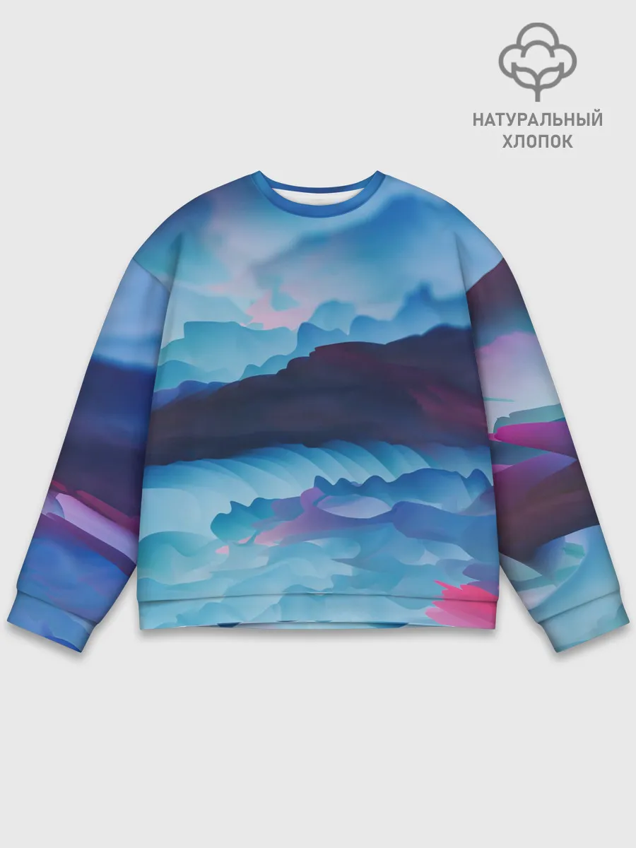Мужской свитшот базовый / Грозовые мазки