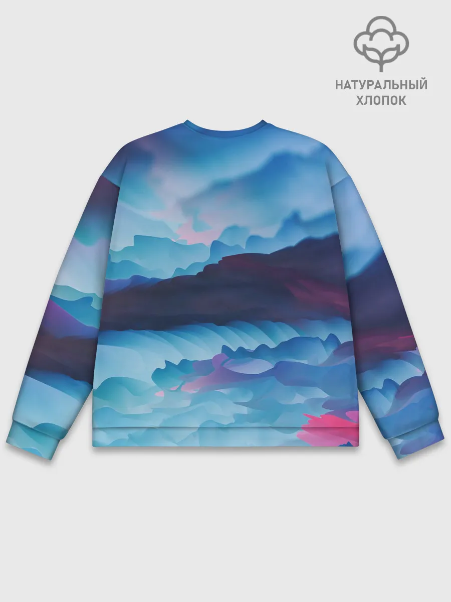 Мужской свитшот базовый / Грозовые мазки