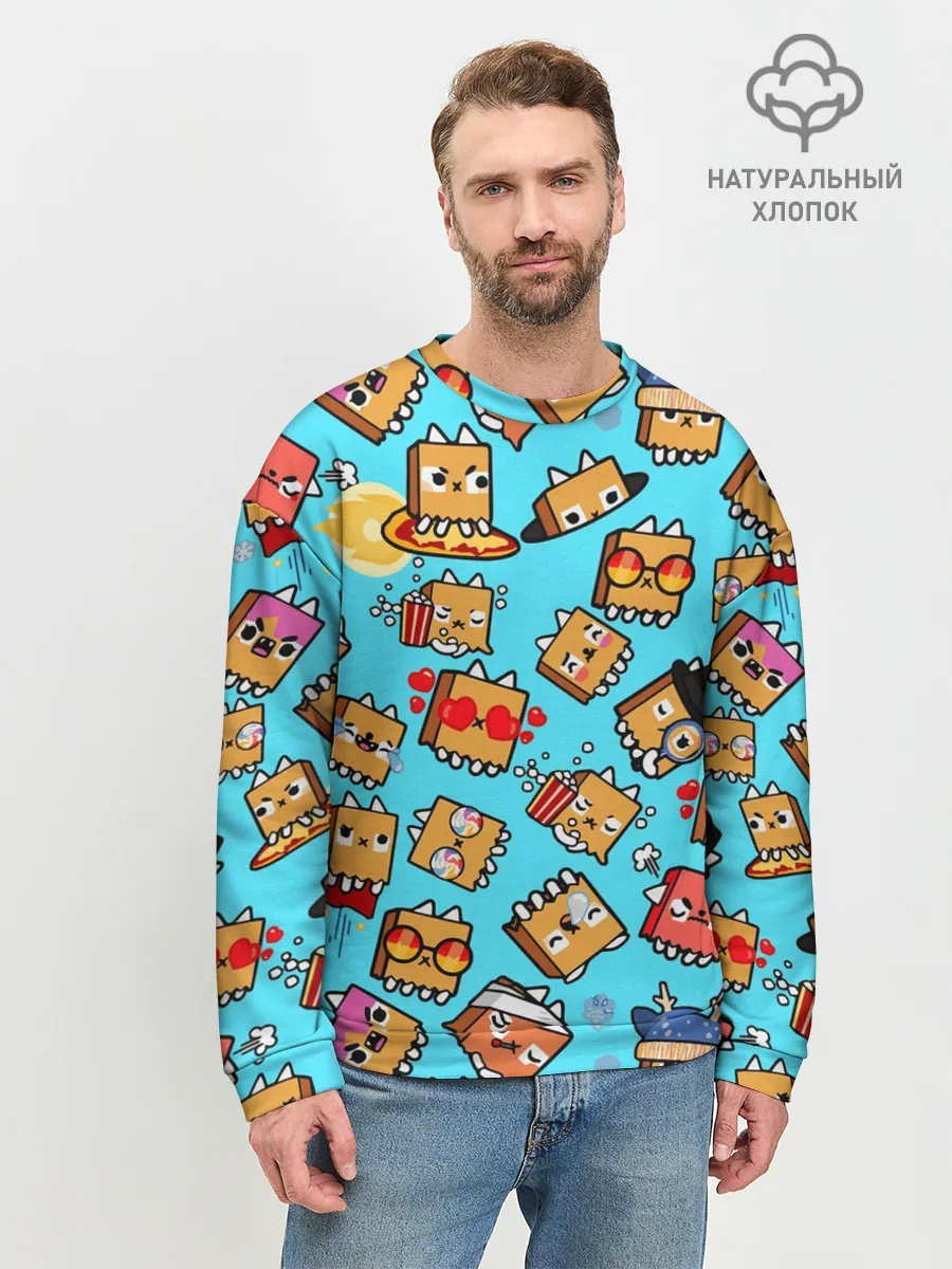Мужской свитшот базовый / PAPER BAG CAT TOCA BOCA / TOCA LIFE WORLD