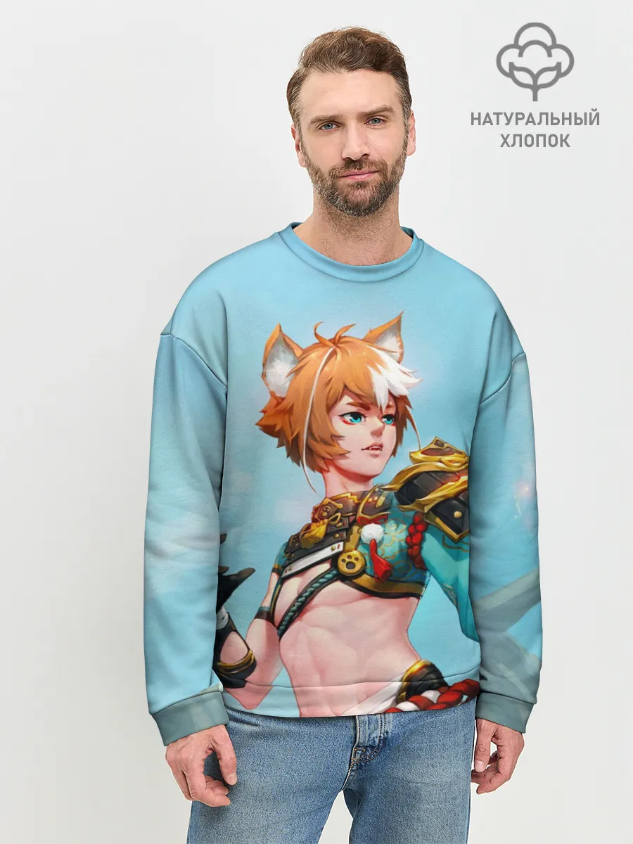 Мужской свитшот базовый / Горо Genshin Impact