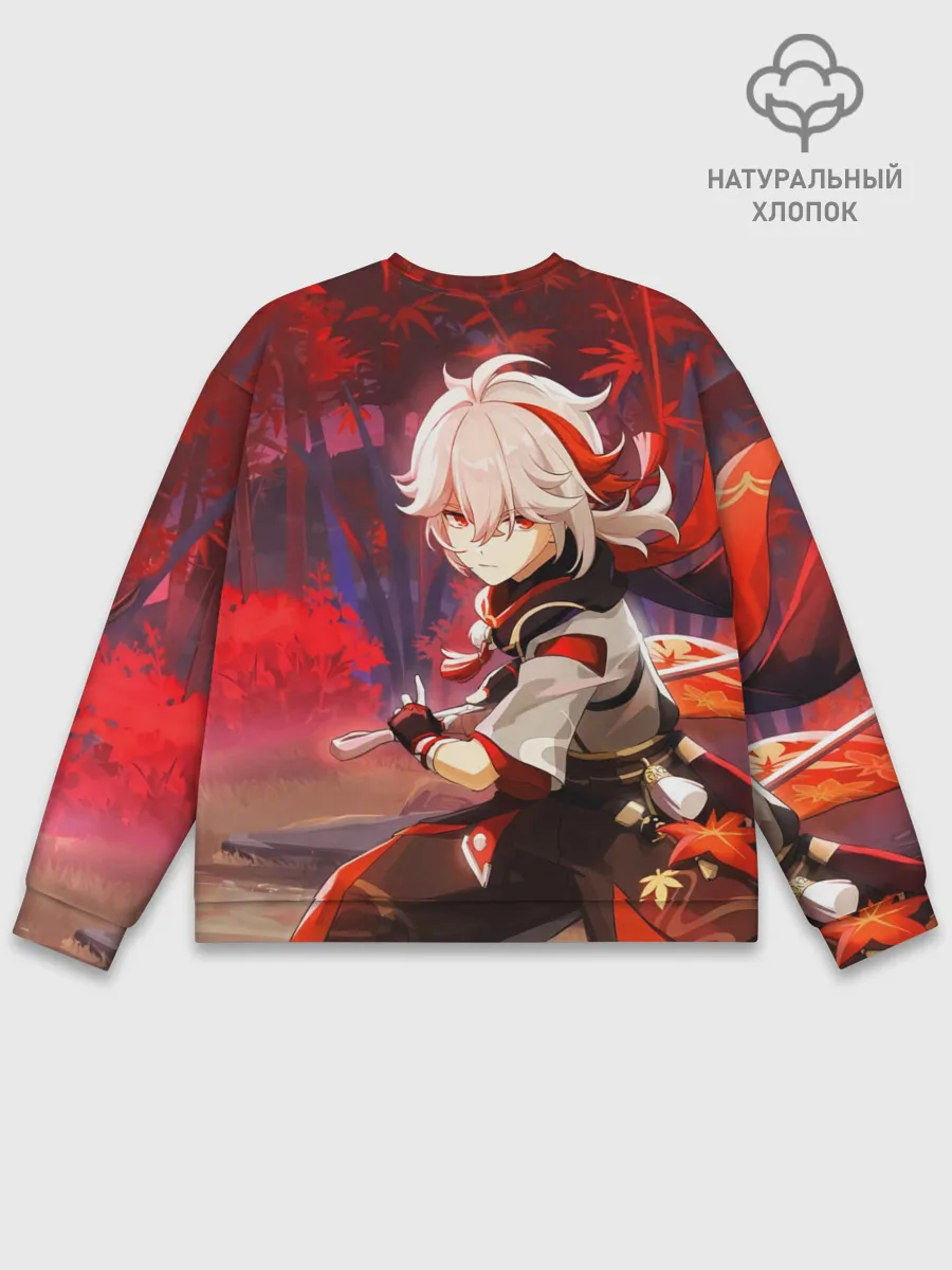 Мужской свитшот базовый / Геншин импакт: Кадзуха
