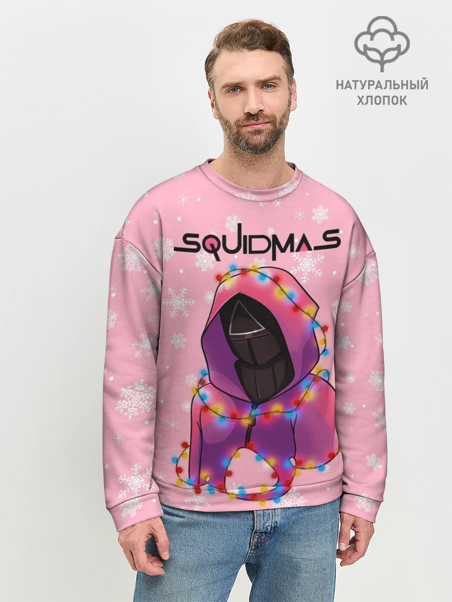 Мужской свитшот базовый / Страж в гирлянде