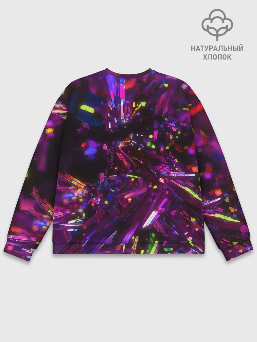 Мужской свитшот базовый / Фиолетовый бриллиант