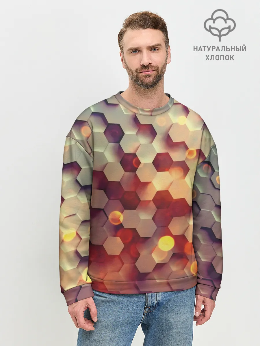 Мужской свитшот базовый / 3Д фигуры
