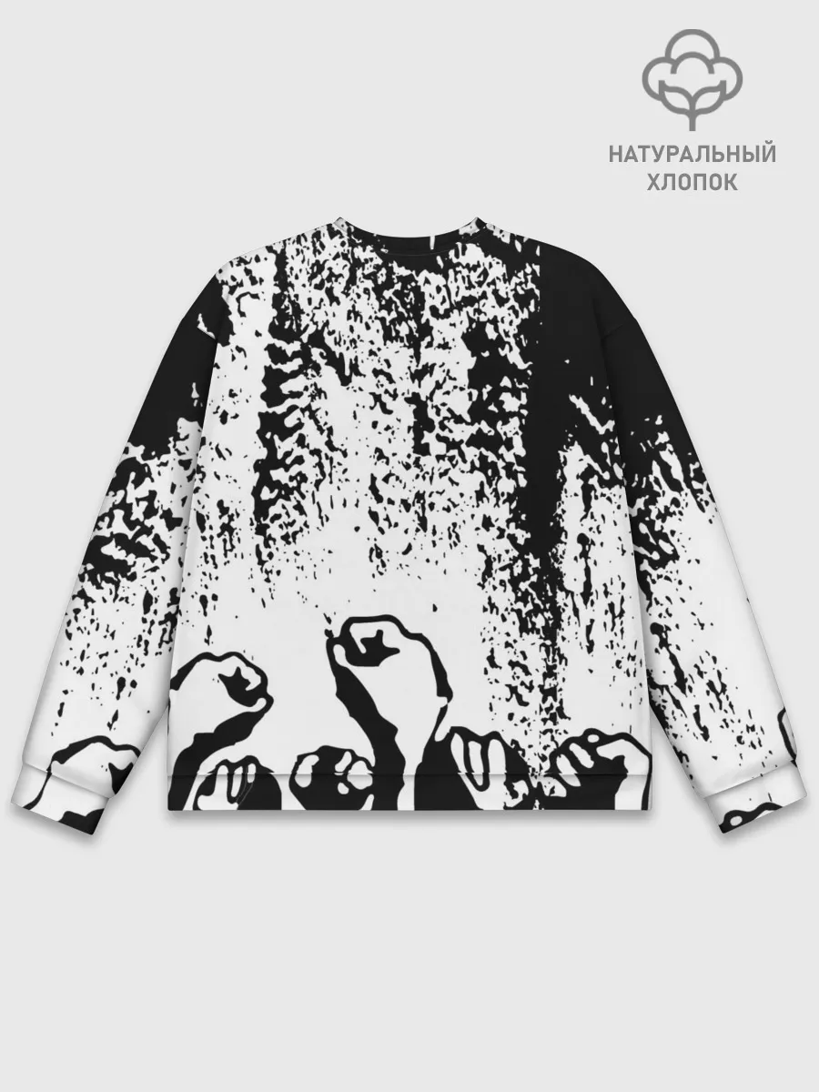 Мужской свитшот базовый / АНАРХИЯ / РЕВОЛЮЦИЯ,