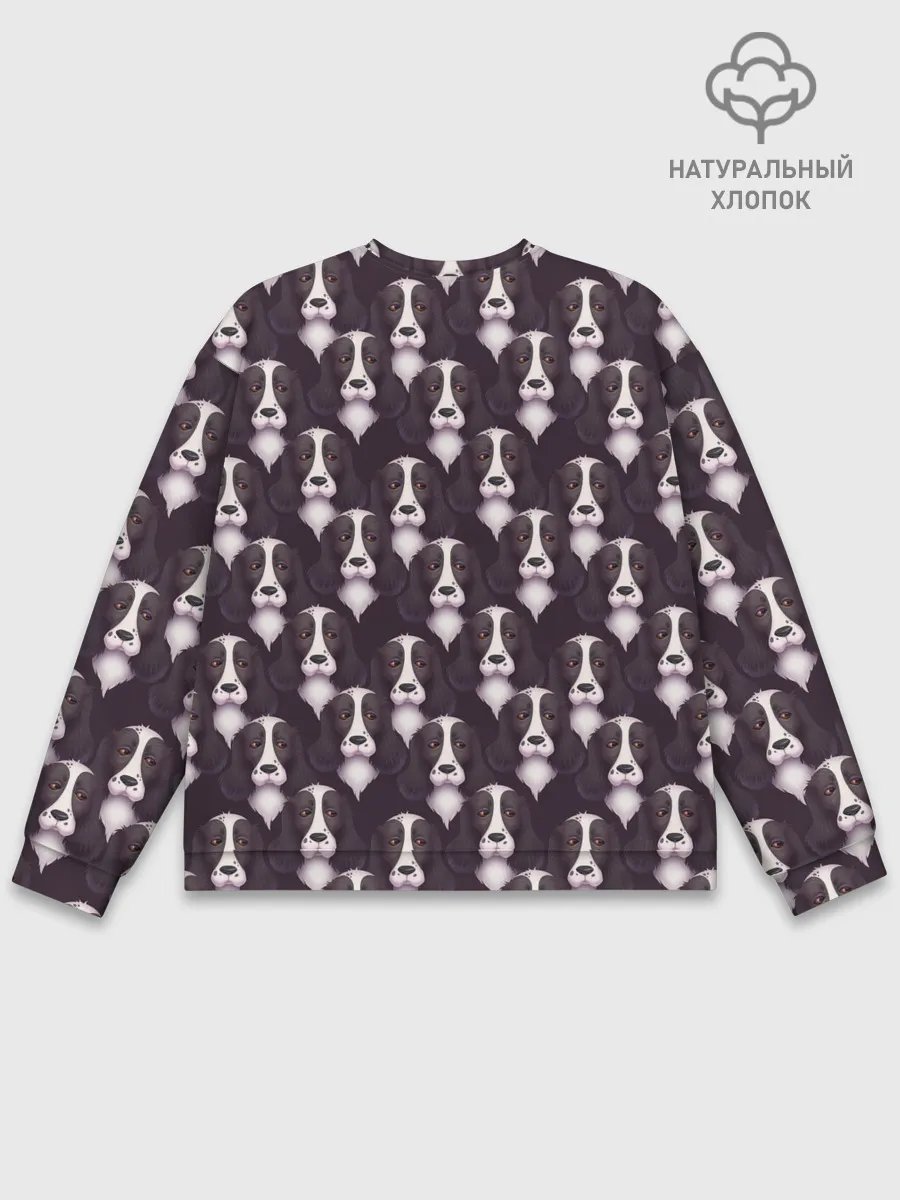 Мужской свитшот базовый / Спаниель