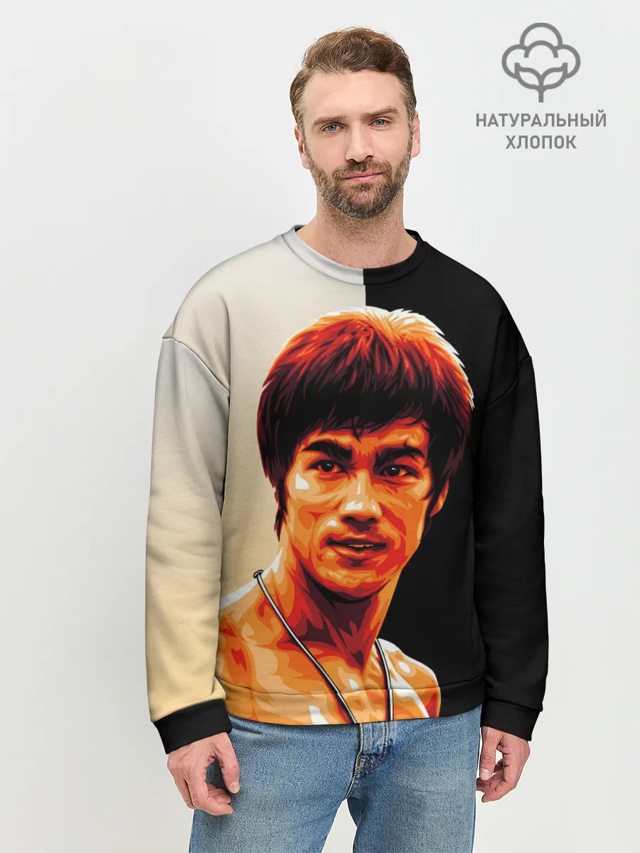 Мужской свитшот базовый / Будь водой