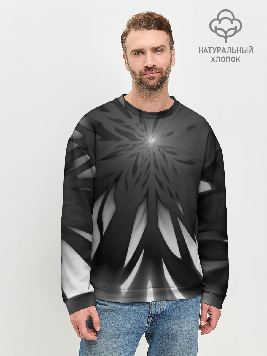 Мужской свитшот базовый / Абстракция 353-3