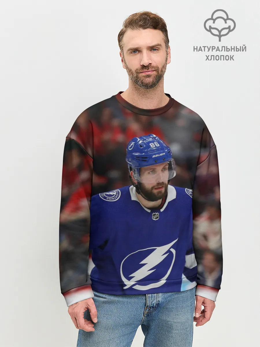 Мужской свитшот базовый / Никита Кучеров, НХЛ