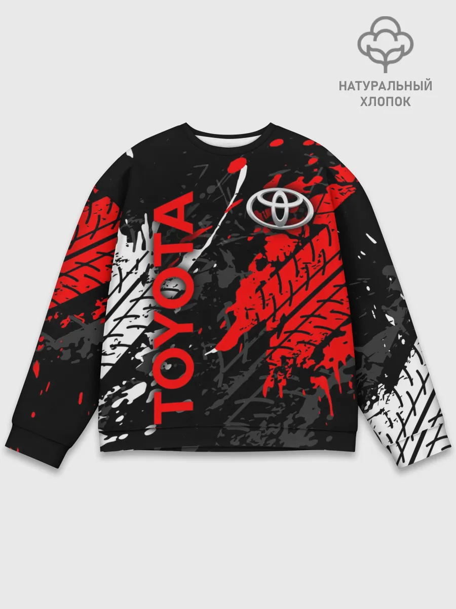 Мужской свитшот базовый / TOYOTA RED / TOYOTA SPORT