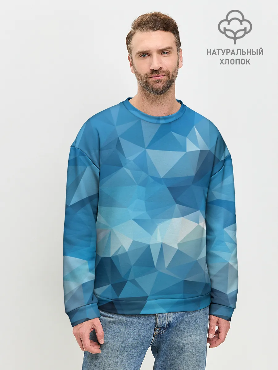 Мужской свитшот базовый / Цифровое небо