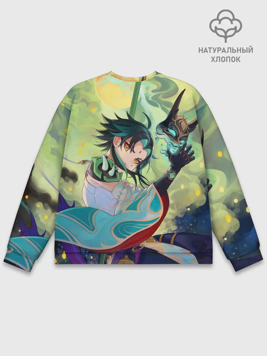 Мужской свитшот базовый / Xiao | Сяо | Genshin Impact