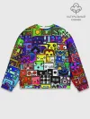 Мужской свитшот базовый / GEOMETRY DASH ВСЕ СКИНЫ