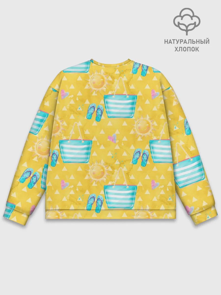 Мужской свитшот базовый / Летний песочный пляж