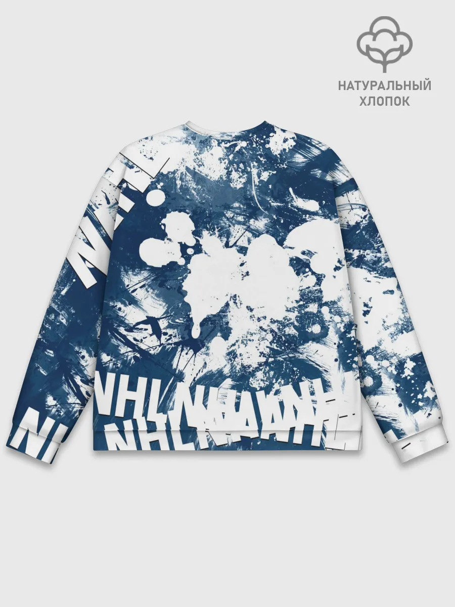 Мужской свитшот базовый / Коламбус Блю Джекетс, Columbus Blue Jackets