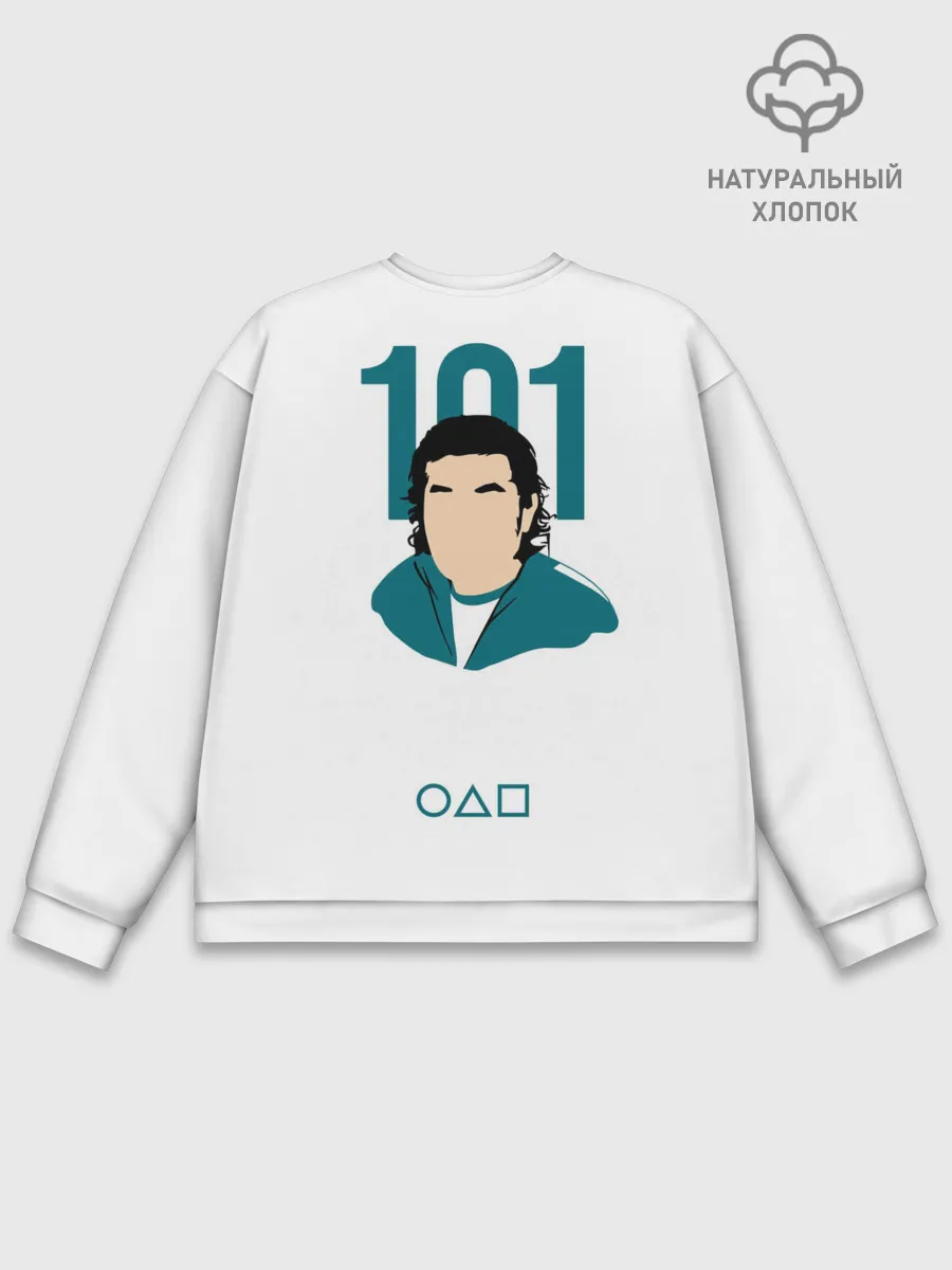 Мужской свитшот базовый / Squid game - Чан Док Су 101