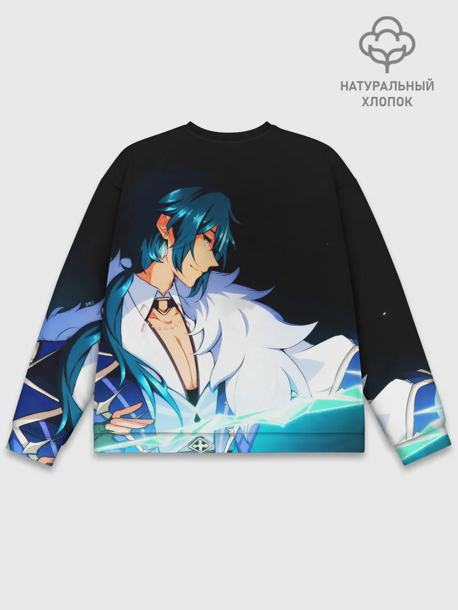 Мужской свитшот базовый / Genshin Impact - Кэйа