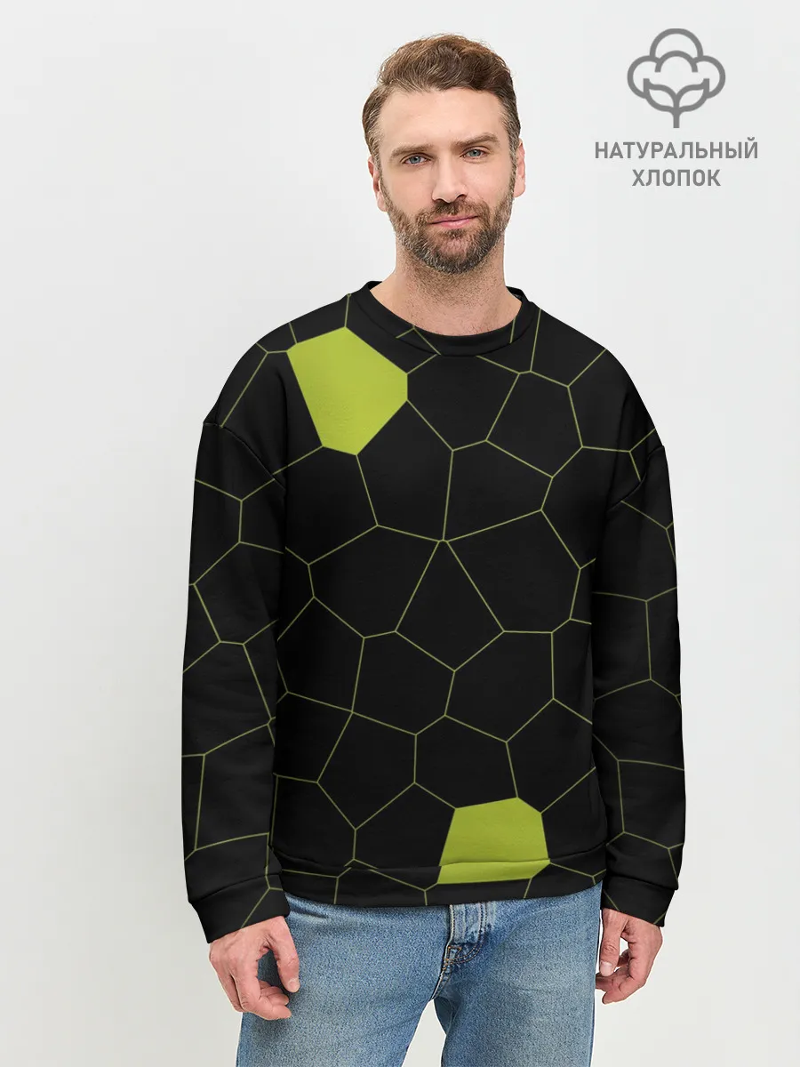 Мужской свитшот базовый / Кожа рептилии