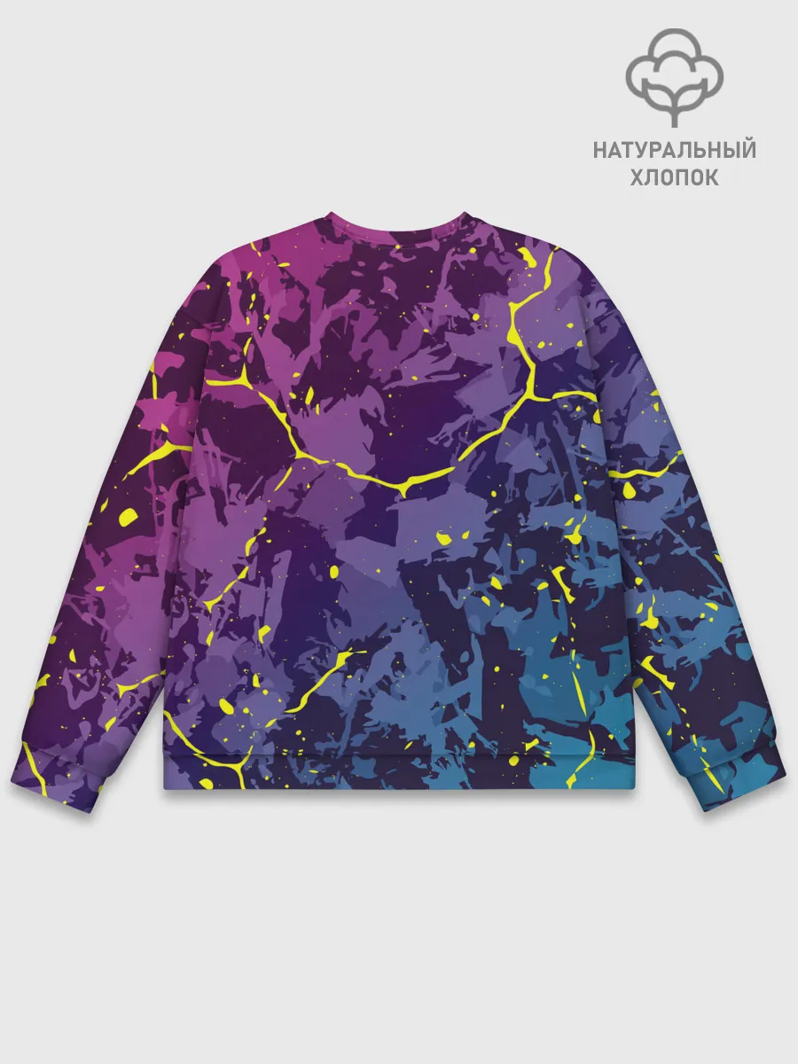 Мужской свитшот базовый / НЕОНОВЫЙ ТИГР / NEON TIGER