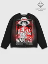 Мужской свитшот базовый / One Piece: Разыскивается Манки Д Лаффи