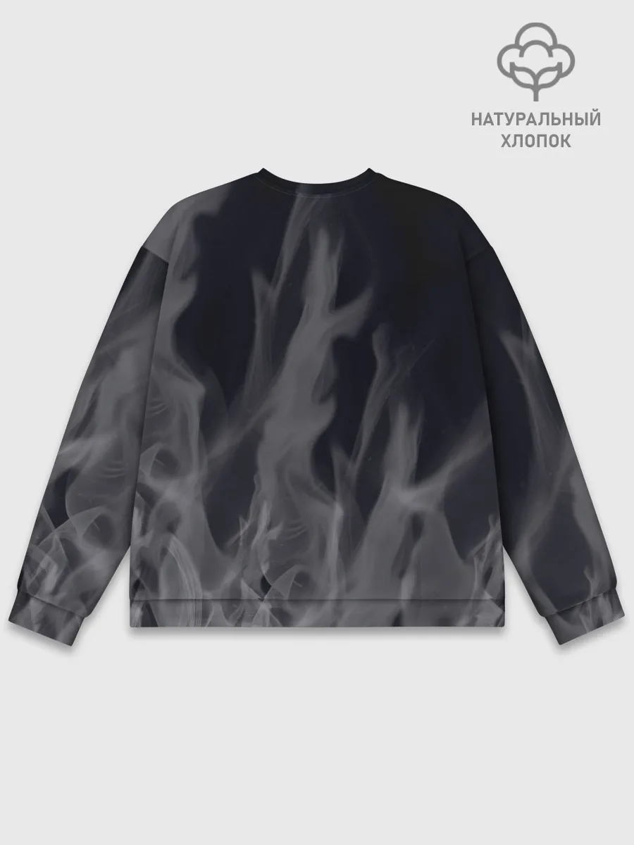 Мужской свитшот базовый / Белое пламя