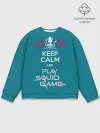 Мужской свитшот базовый / Keep calm and play squid game