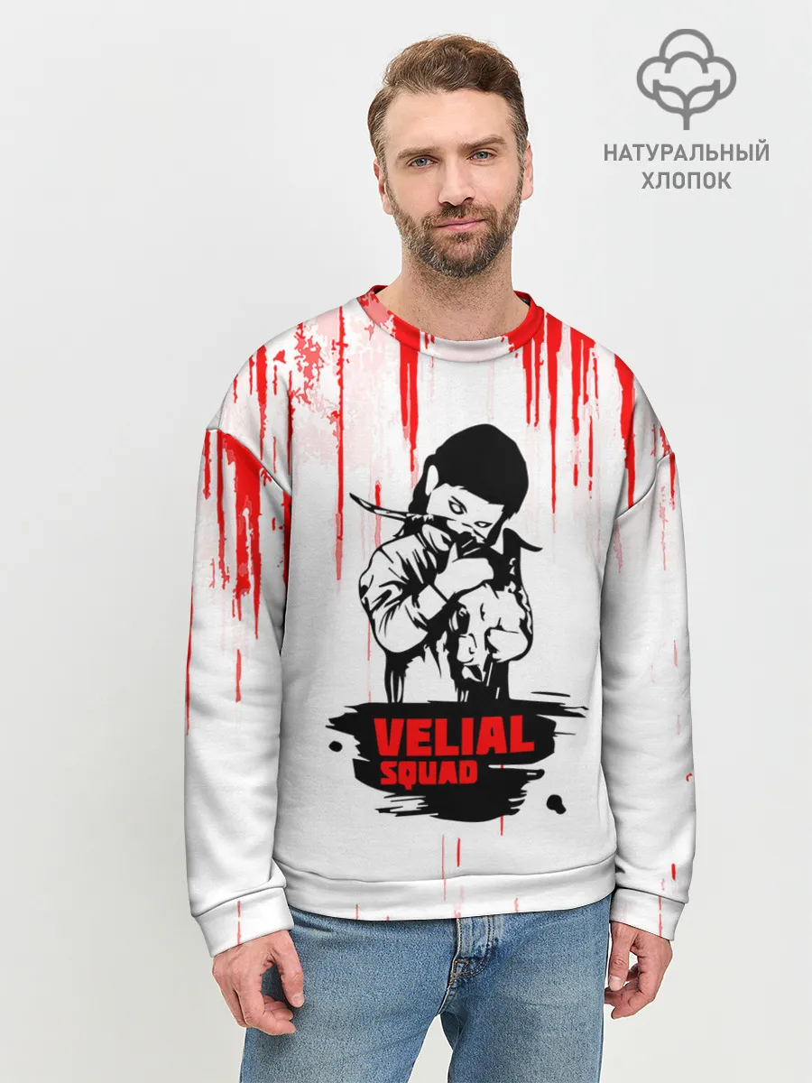 Мужской свитшот базовый / velial squad девочка дьявол