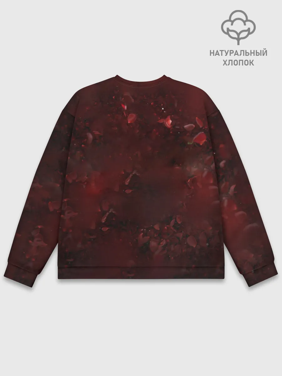 Мужской свитшот базовый / Лого GNR в розах